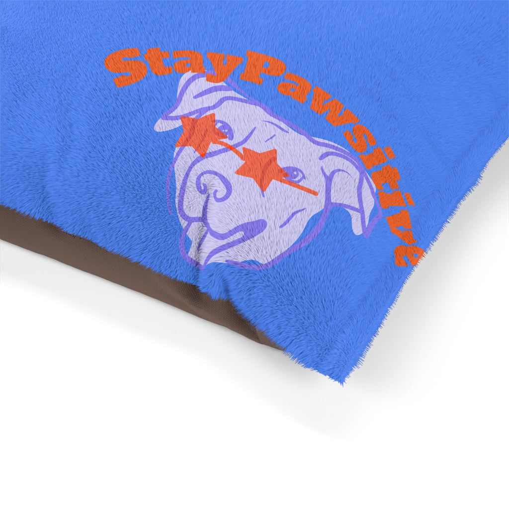 Cool Stars Pet Bed, Cozy Dog Bed, Puppy Cushion, Stay Pawsitive Pet Comfort, Cute Animal Bed, Pet Lover Gift